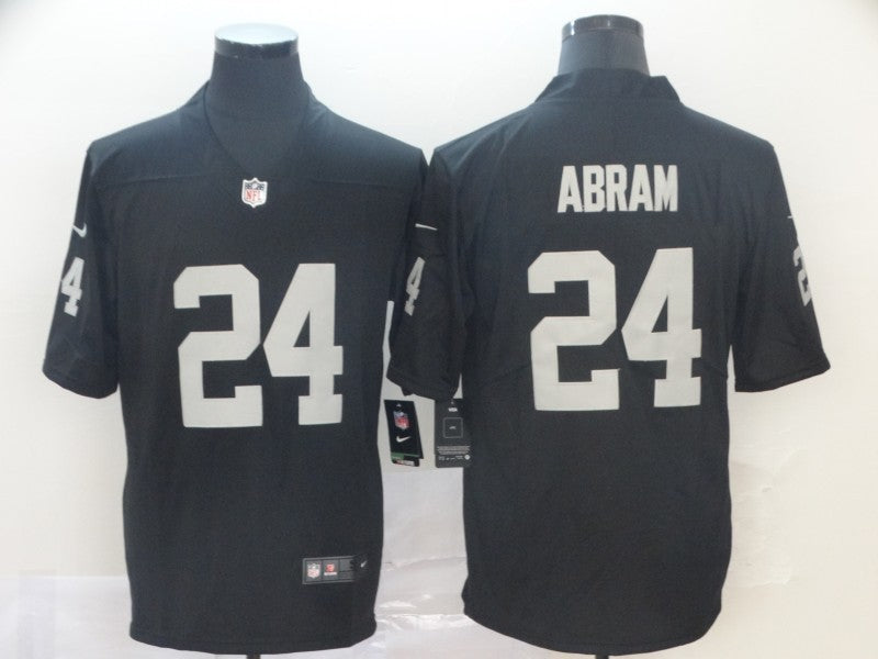 Men's Las Vegas Raiders Jonathan Abram #24 Black Game Player Jersey