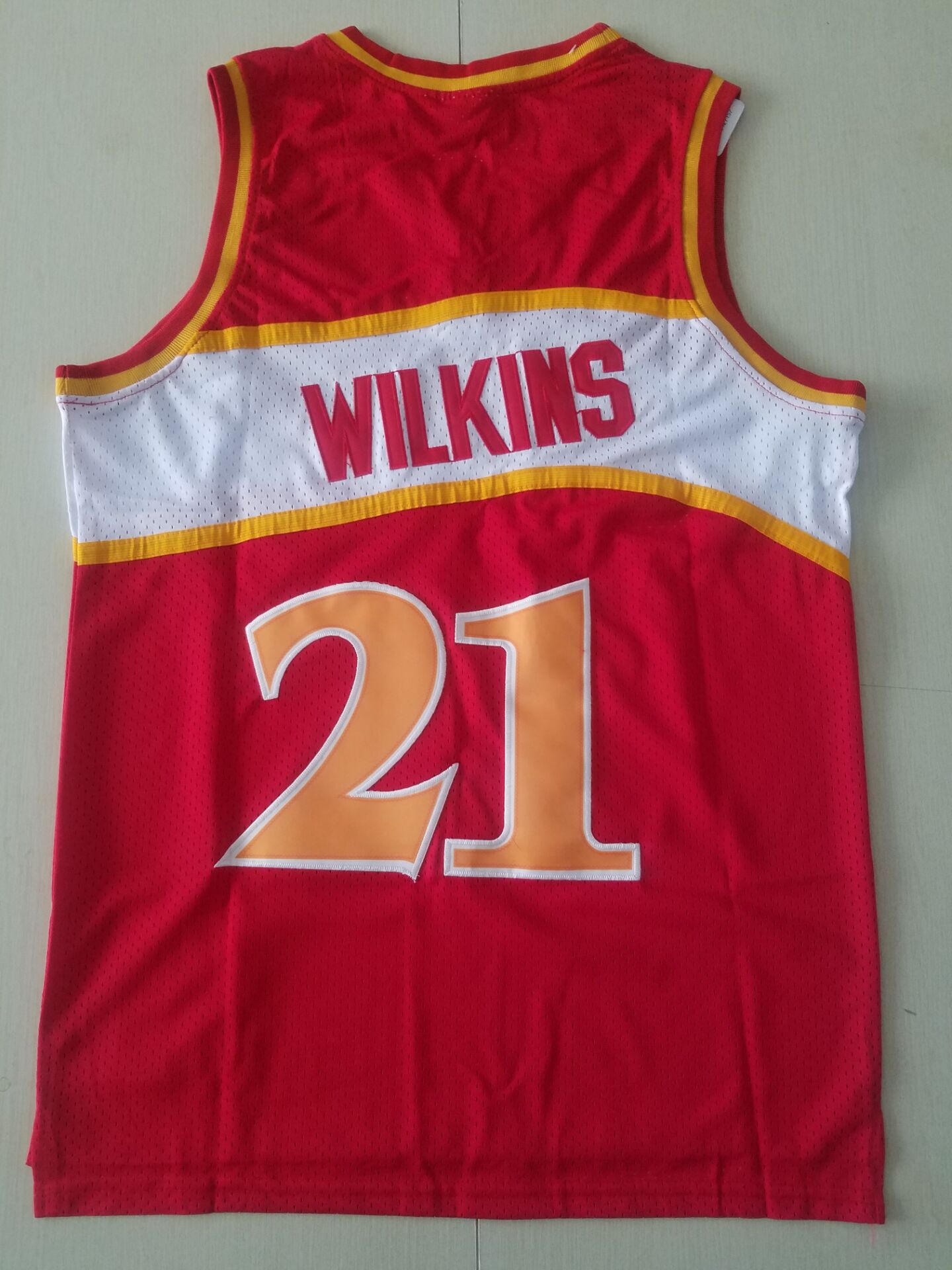 Men's Atlanta Hawks Dominique Wilkins 1986-87 Red Hardwood Classics Swingman Jersey