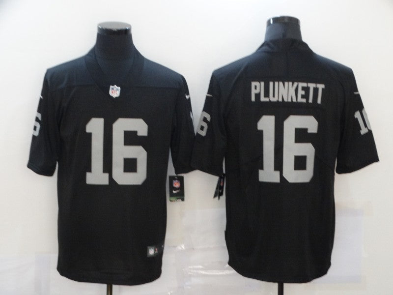 Men's Las Vegas Raiders Jim Plunkett #16 Black Game Jersey