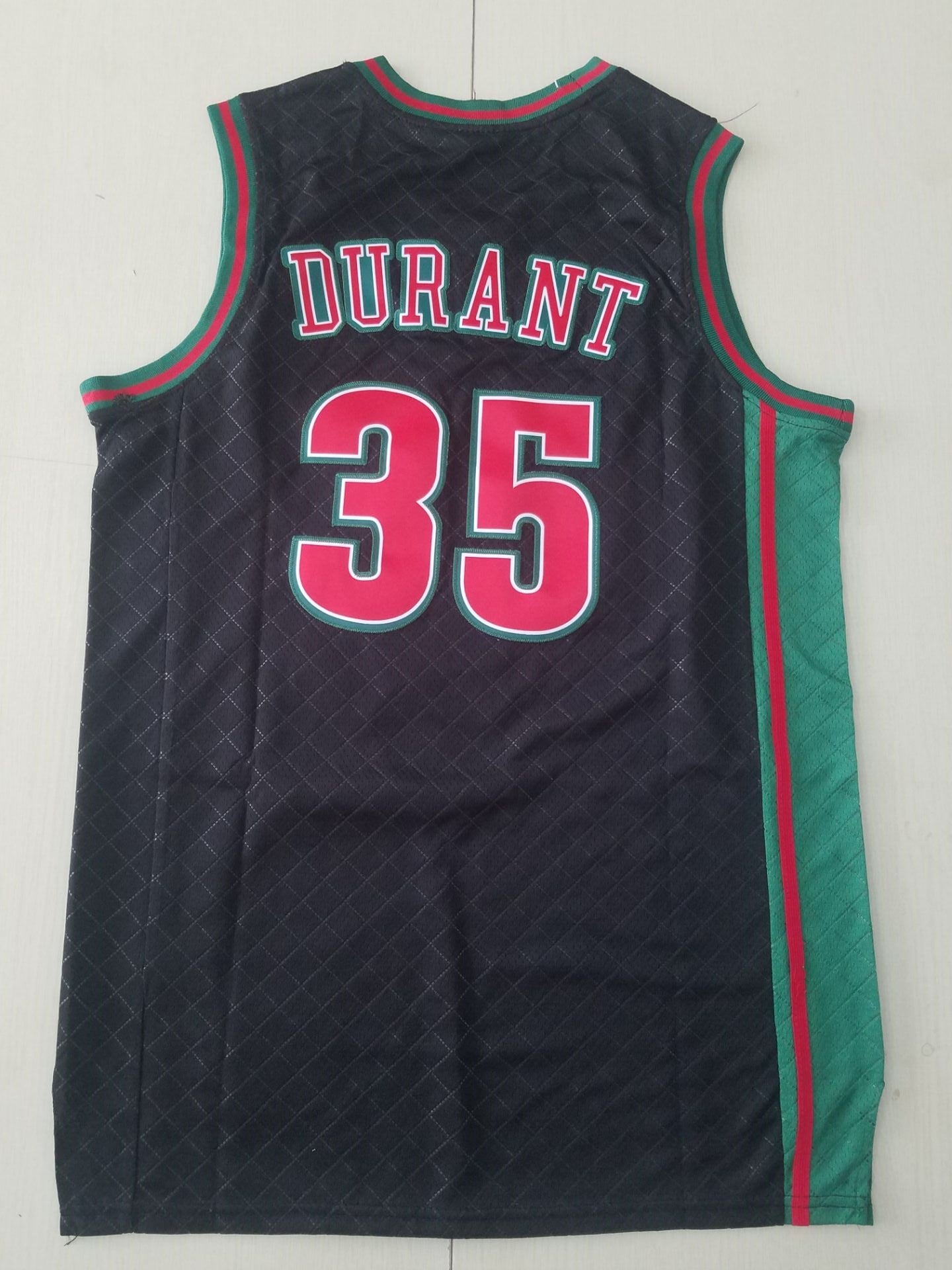 Men's Seattle SuperSonics Kevin Durant 2007-08 Black Hardwood Classics Swingman Jersey