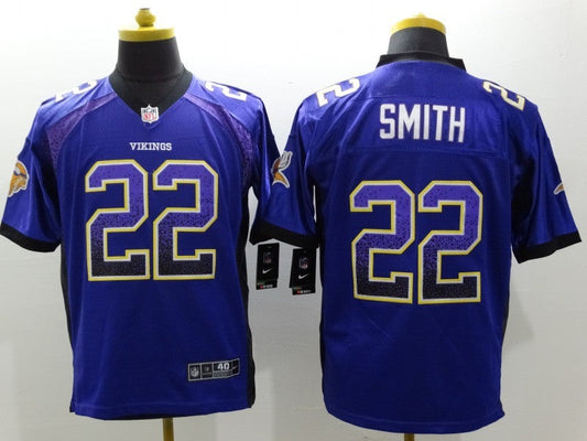 Men's Minnesota Vikings Harrison Smith #22 Purple Player Game Jersey