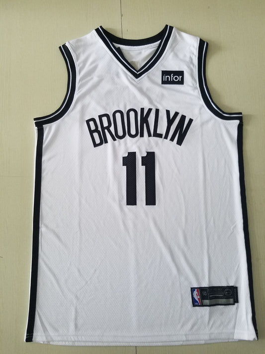 Men's Brooklyn Nets Kyrie Irving White 2019 Fast Break Player Movement Jersey