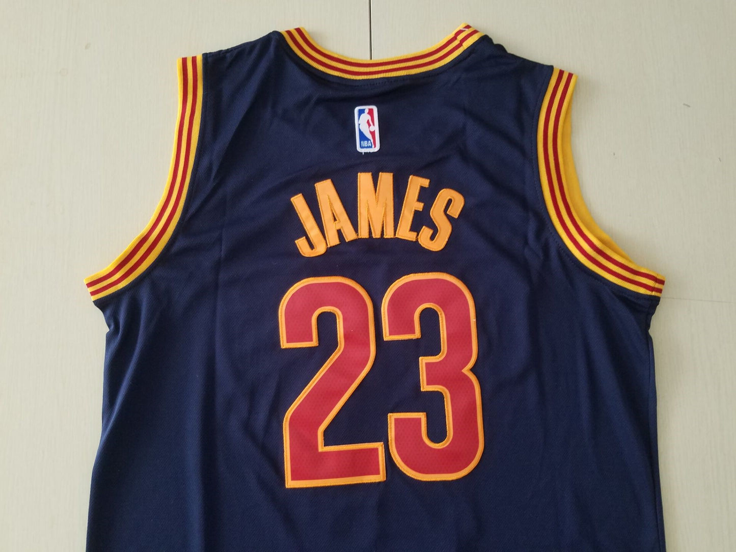 Men's Cleveland Cavaliers LeBron James #23 Navy Swingman Fashion Jersey