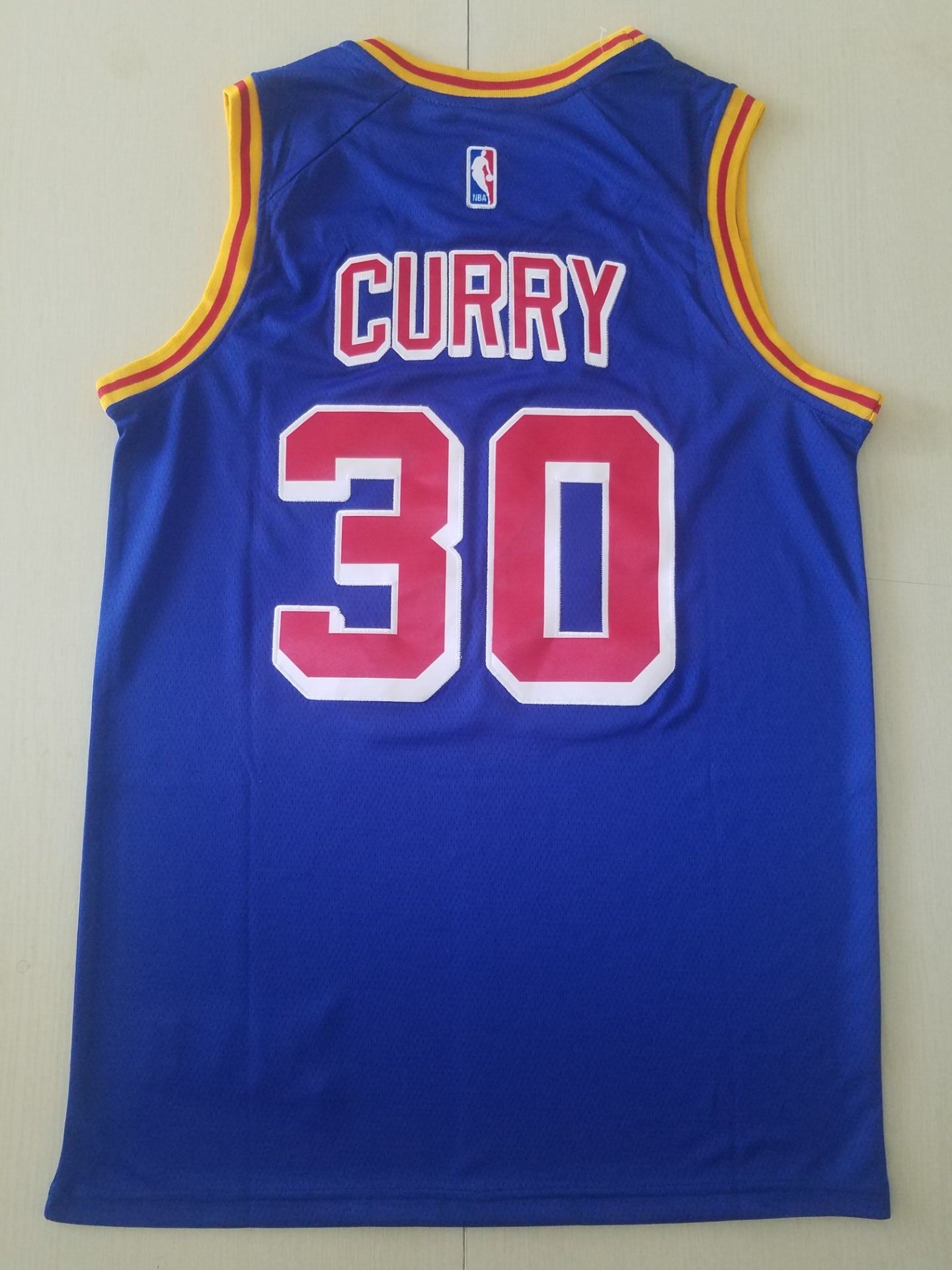 Men's Golden State Warriors Stephen Curry #30 Blue 2022 City Edition Jersey