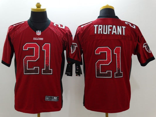 Men's Atlanta Falcons Desmond Trufant #21 Red Game Jersey