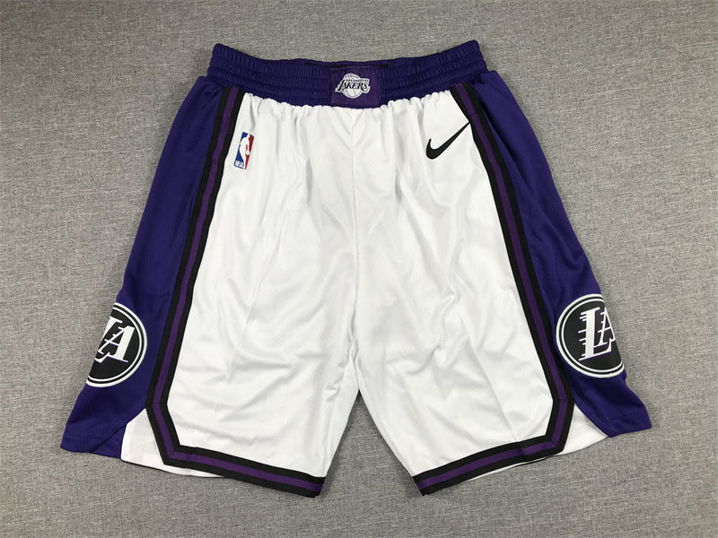 Men's Los Angeles Lakers White 2022/23 City Edition Basketball Shorts