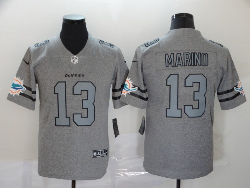 Men's Miami Dolphins Dan Marino #13 Gray Game Jersey