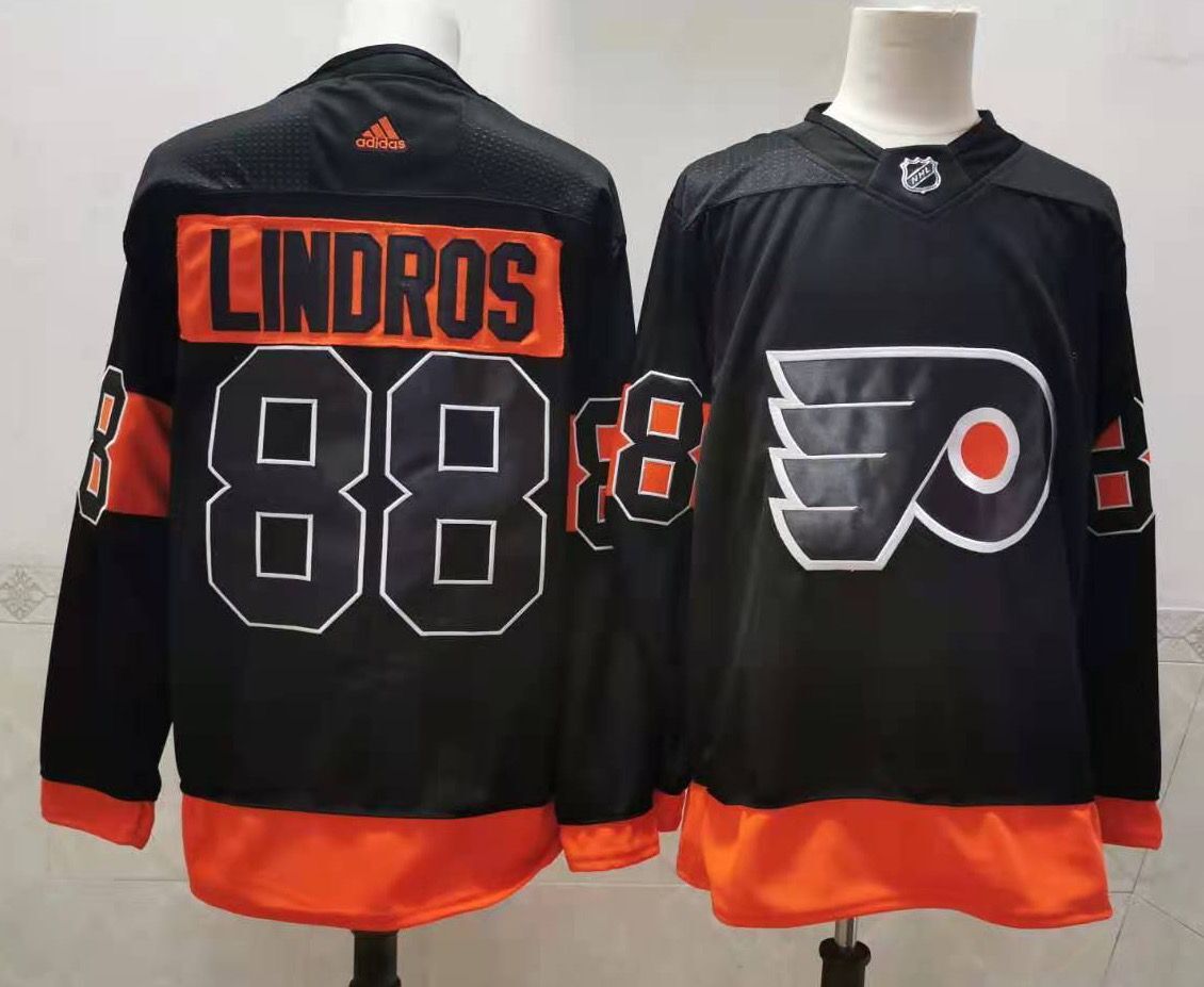 Men's Philadelphia Flyers Eric Lindros #88 Black Replica Player Jersey