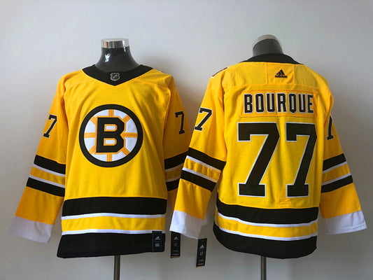 Men's Boston Bruins Ray Bourque #77 Yellow Replica Player Jersey