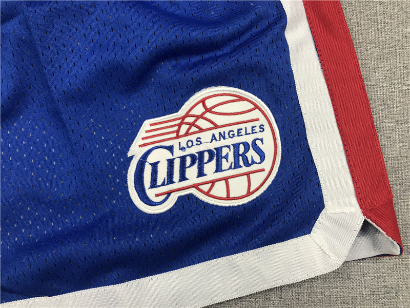 Men's LA Clippers 1984-85 Hardwood Classics Blue Basketball Shorts