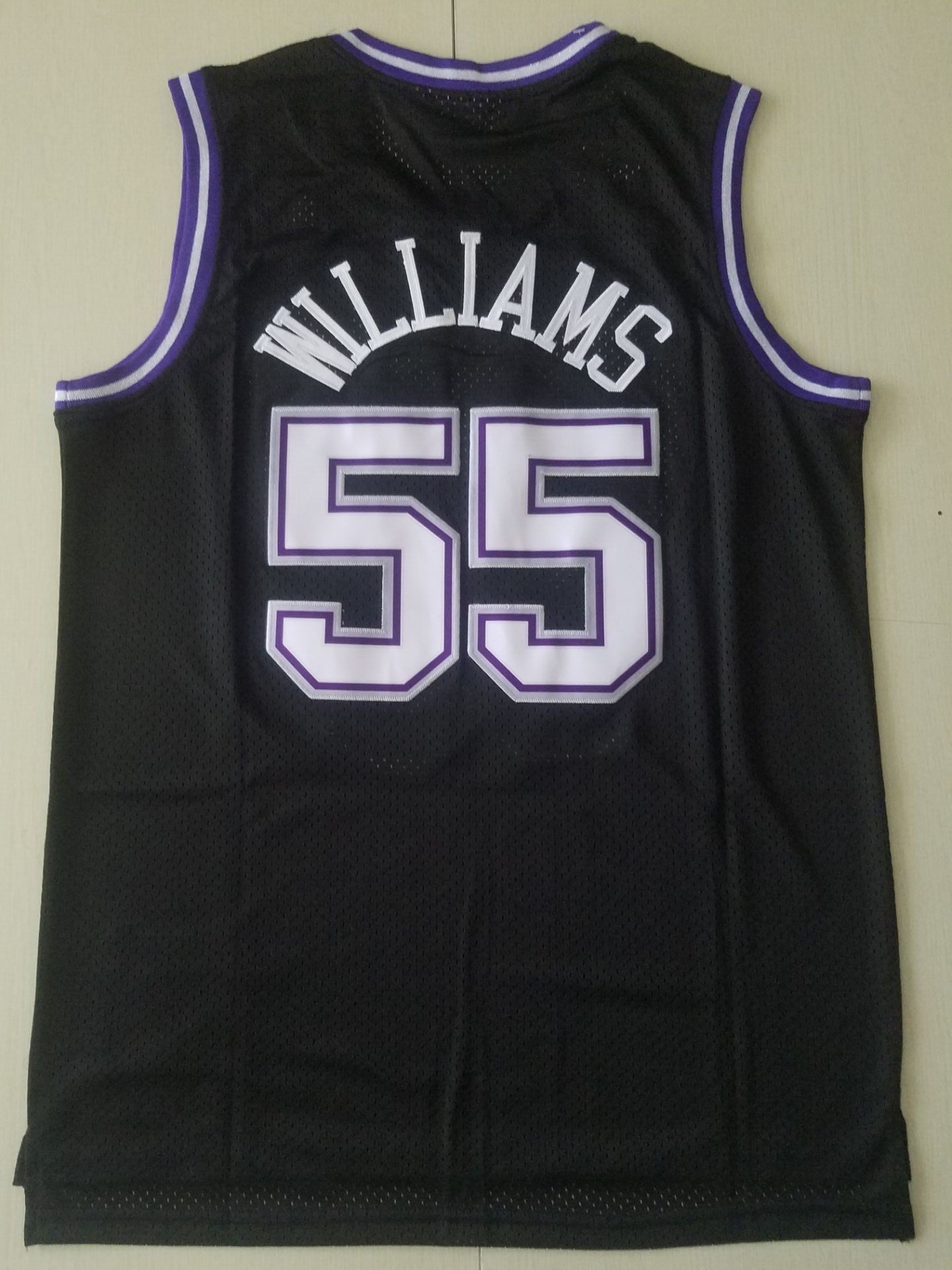 Men's Sacramento Kings Jason Williams Black Hardwood Classics Swingman Jersey