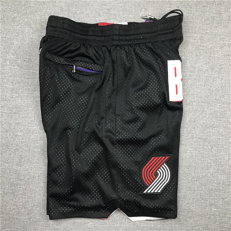 Men's Portland Trail Blazers Black Basketball Shorts