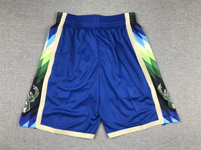 Men's Milwaukee Bucks 2022/23 Blue City Edition Basketball Shorts