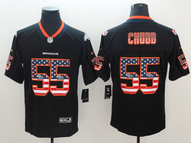 Men's Denver Broncos Bradley Chubb #55 Black Game Jersey