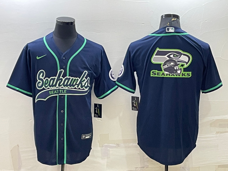 Men's Seattle Seahawks Navy Game Jersey