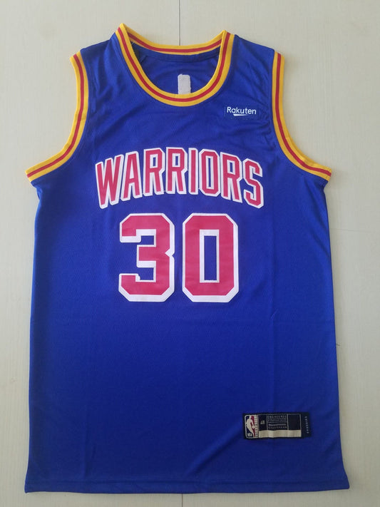 Men's Golden State Warriors Stephen Curry #30 Blue 2022 City Edition Jersey