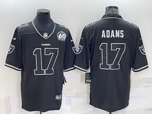 Men's Las Vegas Raiders Davante Adams #17 Black Game Jersey