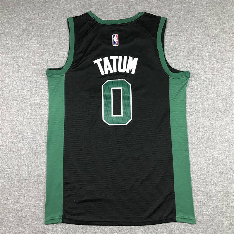 Men's Boston Celtics Jayson Tatum #0 Black 2022/23 Statement Edition Swingman Jersey