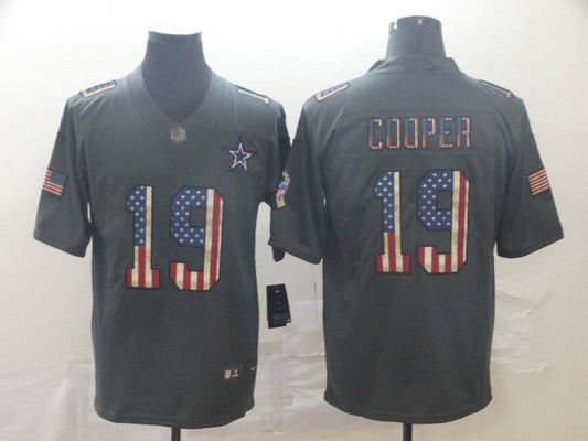 Men's Dallas Cowboys Amari Cooper #19 Black Authentic Game Jersey