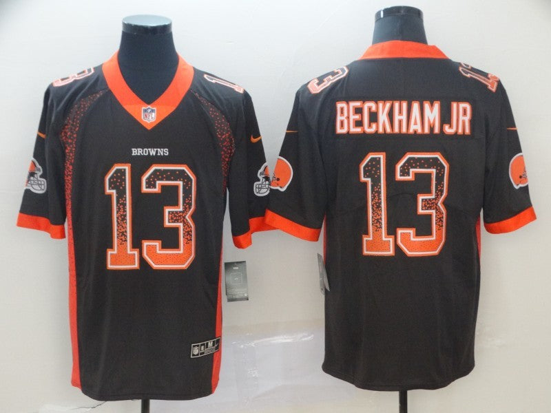 Men's Cleveland Browns Odell Beckham Jr. #13 Brown Player Jersey