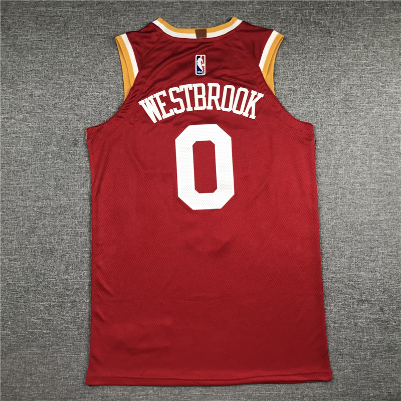 Men's Houston Rockets Russell Westbrook #0 NBA Classics Swingman Jersey - Retro Red