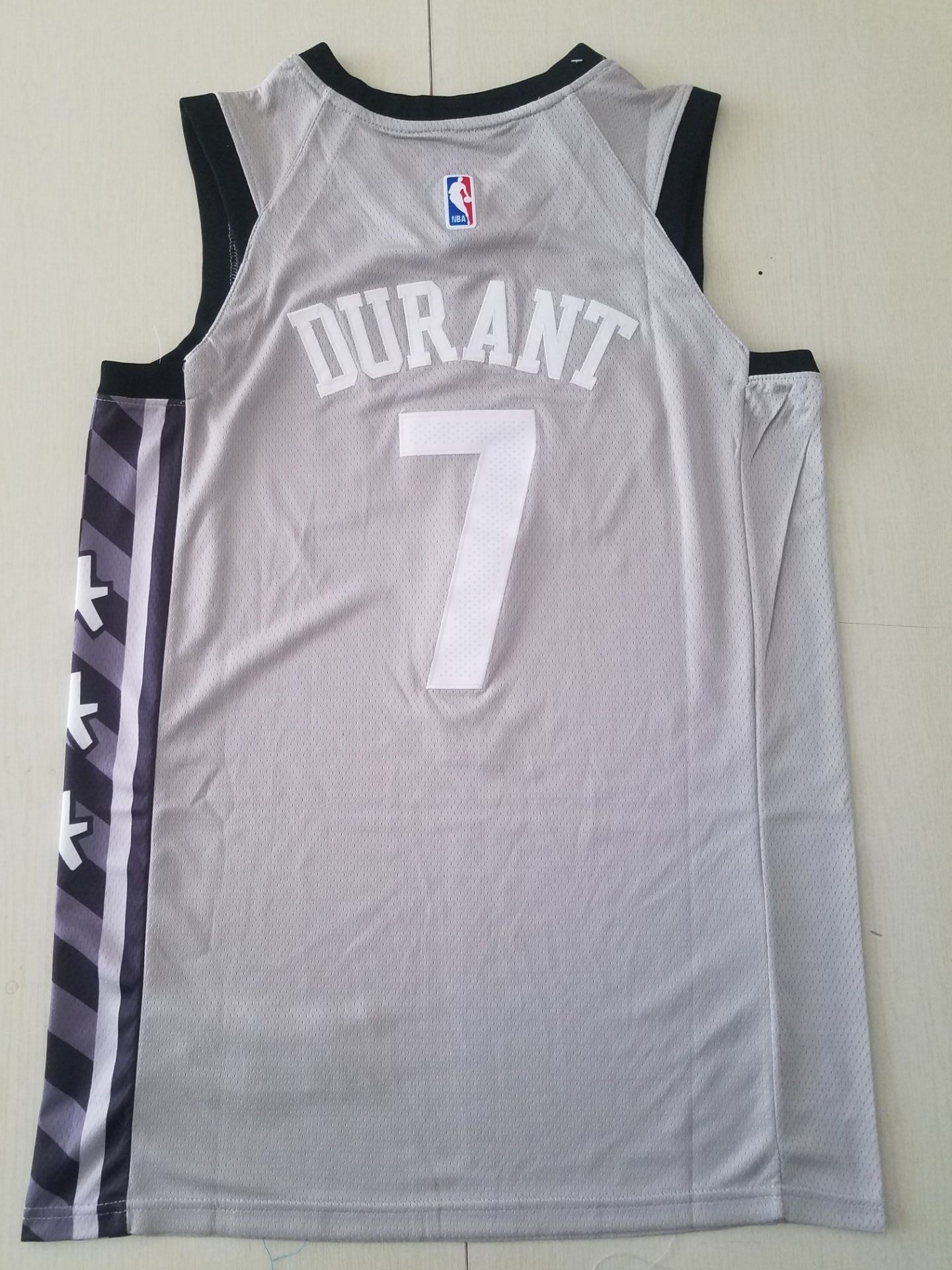 Men's Brooklyn Nets Kevin Durant Gray 2019 Fast Break Player Movement Jersey