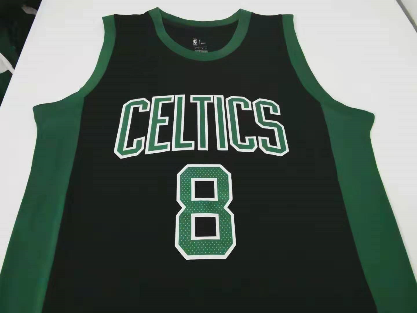 Men's Boston Celtics Kemba Walker #8 NBA Black Game Jersey