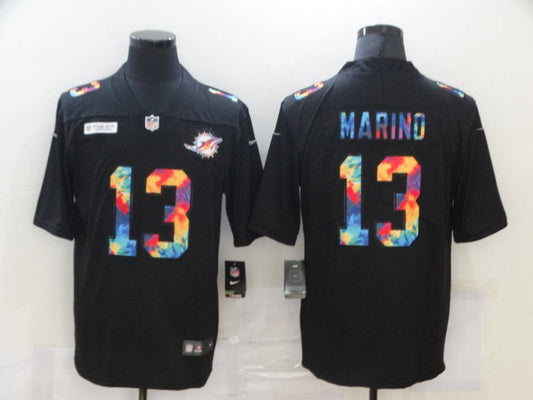 Men's Miami Dolphins Dan Marino #13 Black Game Player Jersey