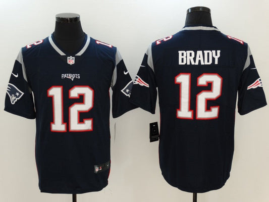 Tom Brady #12 New England Patriots Mens Jersey Navy