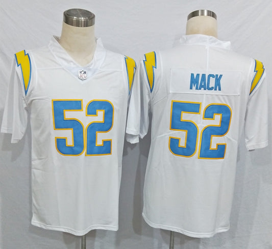 Men's Los Angeles Chargers Khalil Mack #52 White Game Jersey