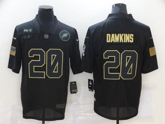 Men's Philadelphia Eagles Brian Dawkins #20 Black Team Game Jersey