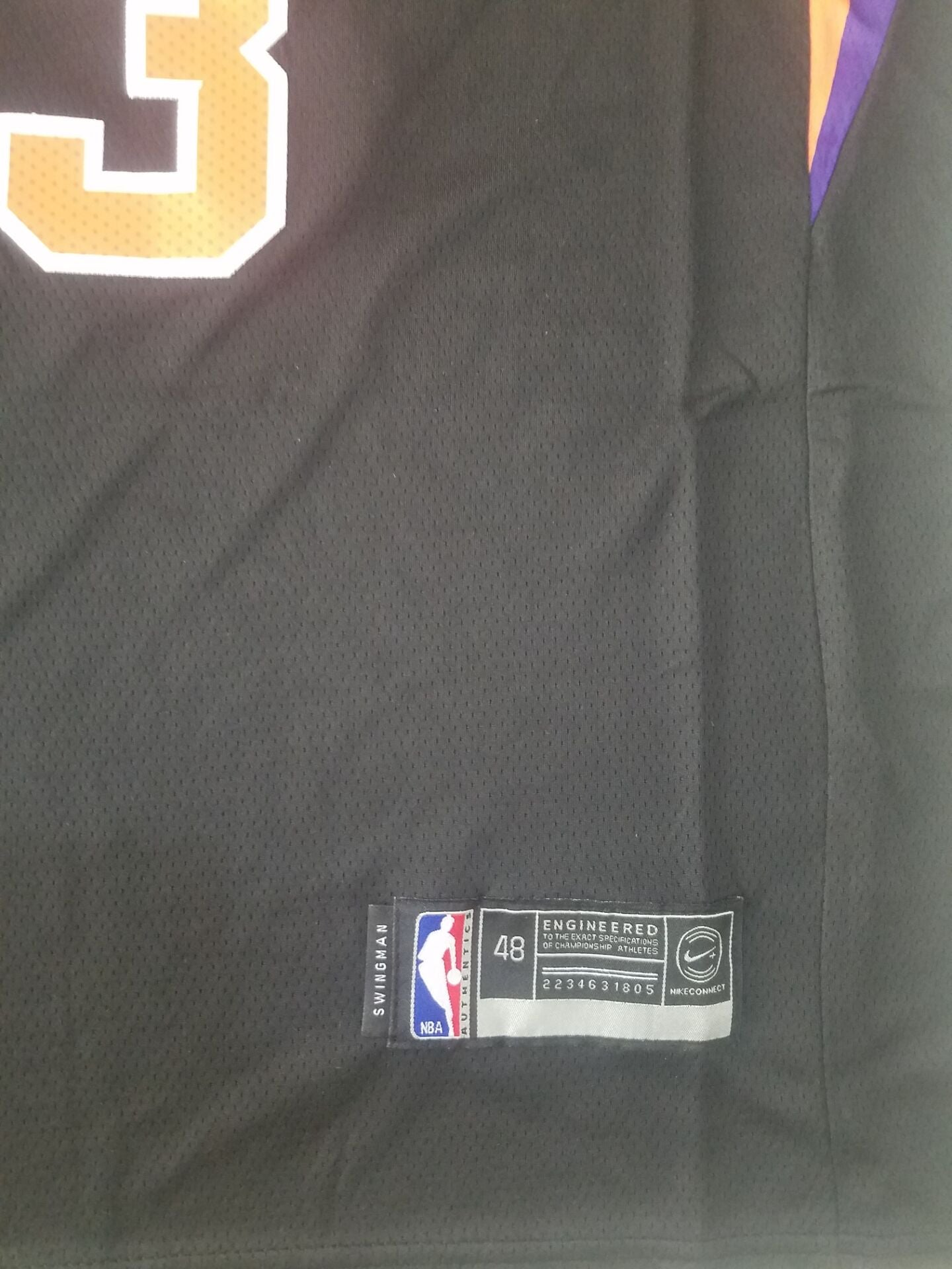 Men's Phoenix Suns Chris Paul #3 Black Fast Break Replica Jersey