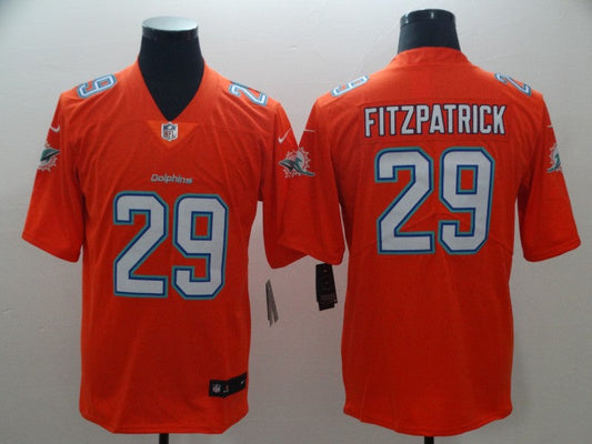 Men's Miami Dolphins Ryan Fitzpatrick #29 Orange Game Jersey