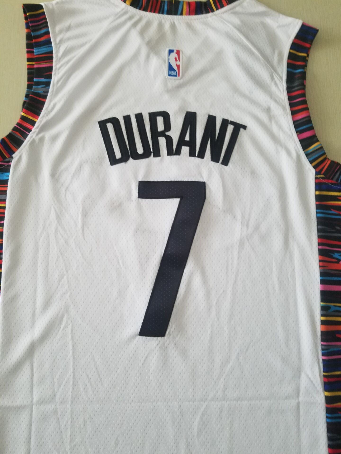 Men's Brooklyn Nets Kevin Durant #7 White Swingman Jersey - City Edition