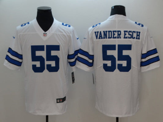 Men's Dallas Cowboys Leighton Vander Esch #55 White Fashion Game Jersey