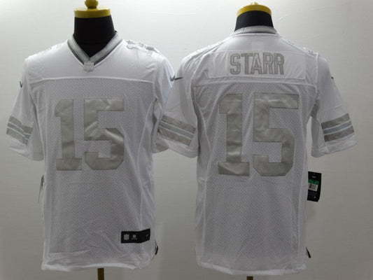 Men's Green Bay Packers Bart Starr #15 White Game Jersey