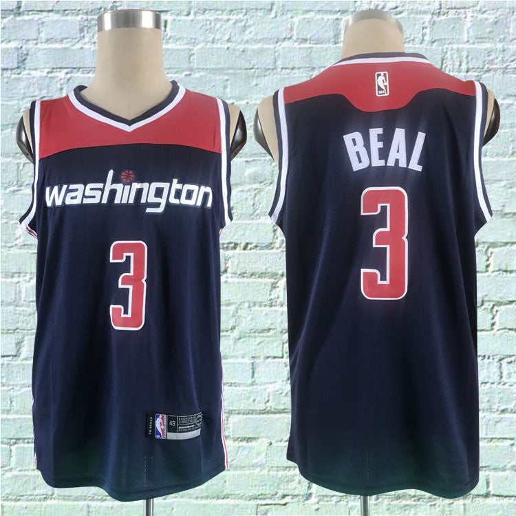 Men's Washington Wizards Bradley Beal #3 NBA Dark Blue Replica Jersey