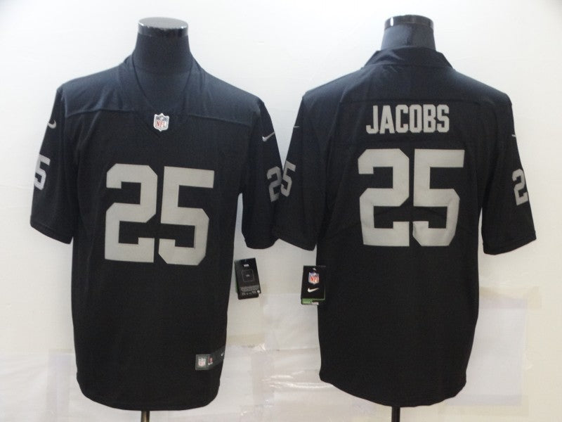 Men's Las Vegas Raiders Josh Jacobs #25 Black Game Jersey