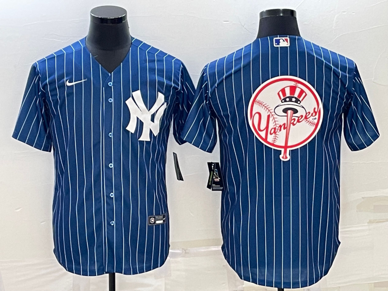 Men's New York Yankees Blue Replica Team Jersey