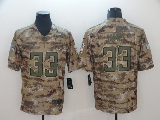 Men's Los Angeles Chargers Derwin James #33 Camouflage Game Jersey