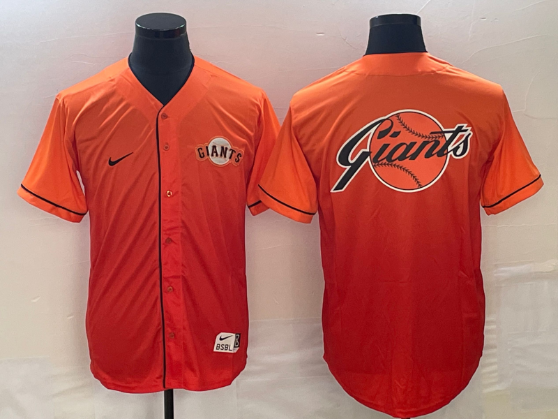 Men's San Francisco Giants Orange Alternate Replica Team Jersey