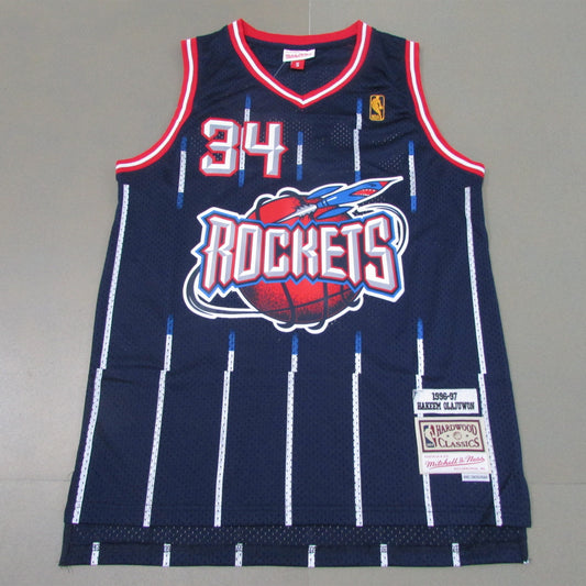 Men's Houston Rockets Hakeem Olajuwon 1996-97 Hardwood Classics Swingman Jersey