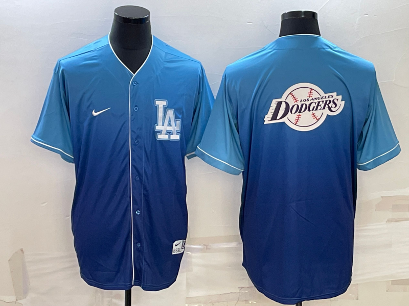 Men's Los Angeles Dodgers Blue Authentic Patch Jersey