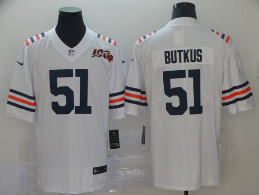 Men's Chicago Bears Dick Butkus #51 White Game Player Jersey