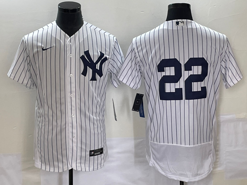 Men's New York Yankees Juan Soto #22 White Replica Player Name Jersey