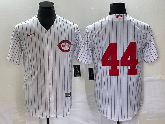 Men's Cincinnati Reds Elly De La Cruz #44 White 2022 MLB at Field of Dreams Game Authentic Player Jersey