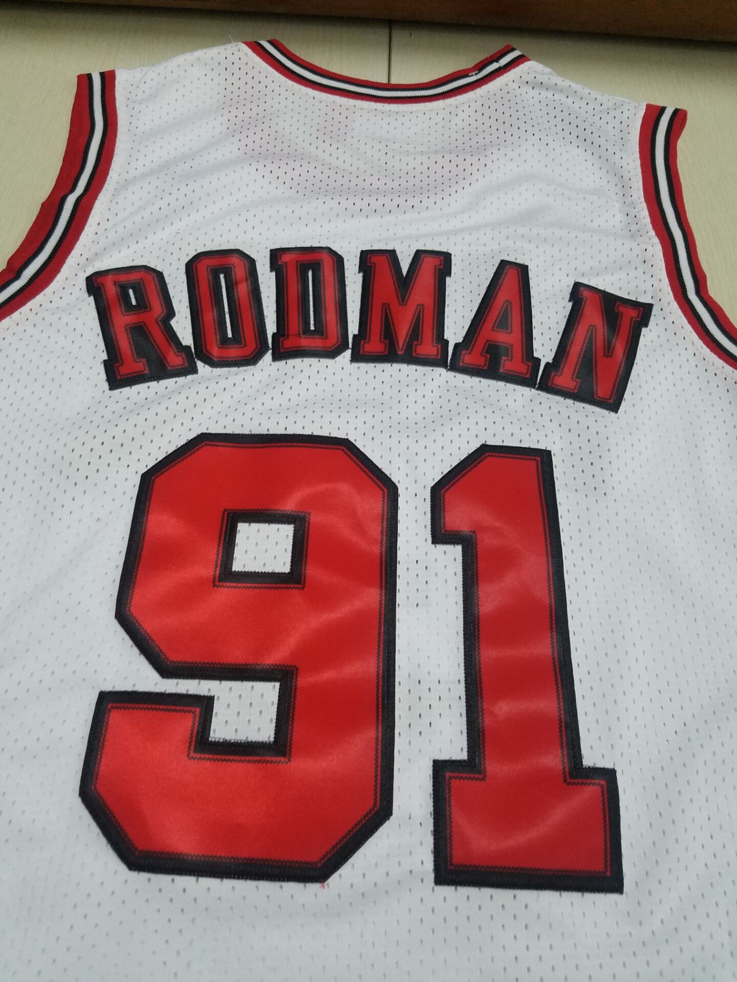 Men's Chicago Bulls Dennis Rodman 1997-98 Hardwood Classics Swingman Jersey