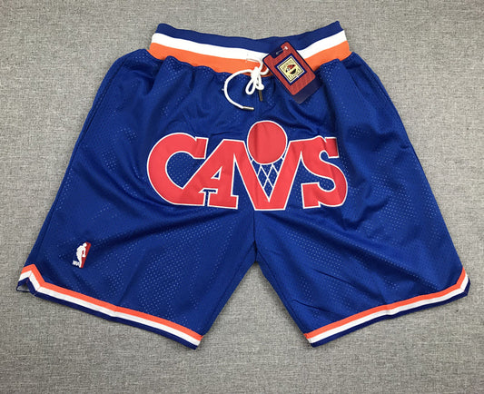 Men's Cleveland Cavaliers Blue 1988-89 Hardwood Classics Basketball Shorts