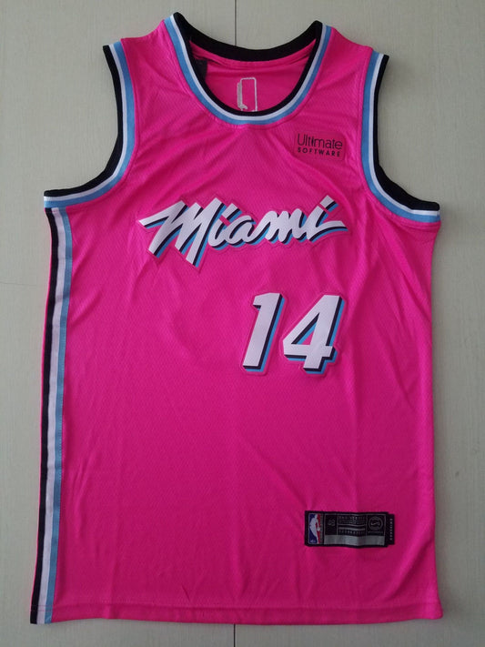 Men's Miami Heat Tyler Herro #14 Pink 2020/21 Swingman Jersey