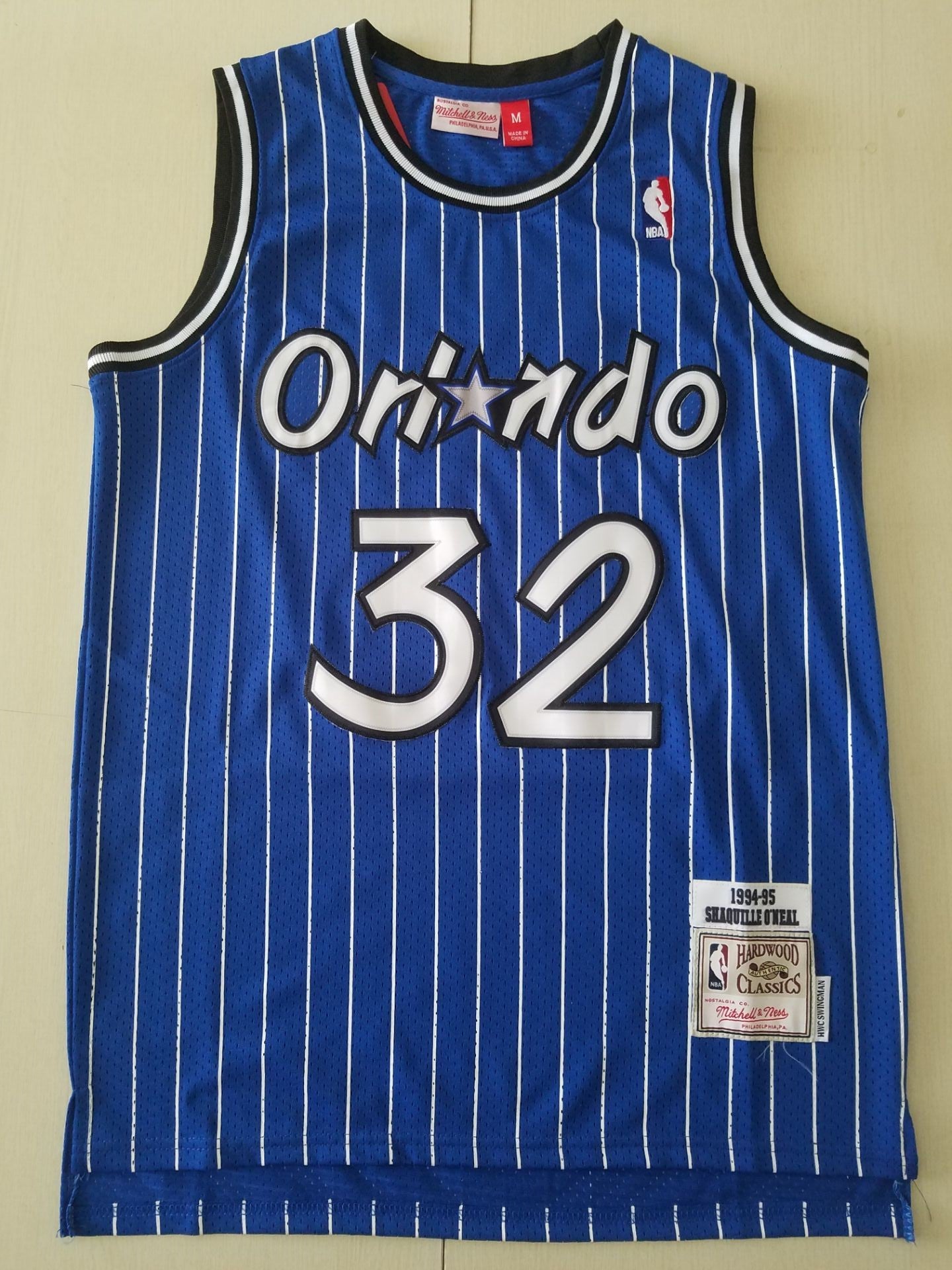 Men's Orlando Magic Shaquille O'Neal Blue Classics 1994-95 Swingman Jersey